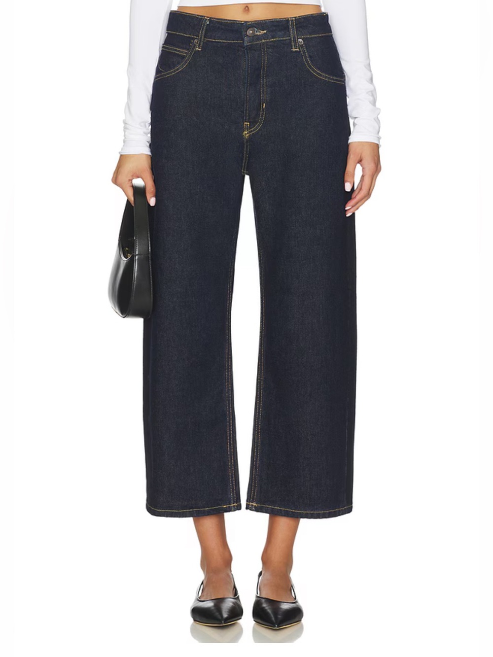 NWT FREE PEOPLE x We The Free Deep Trance Dropped Boyfriend Jeans In Rinse 28